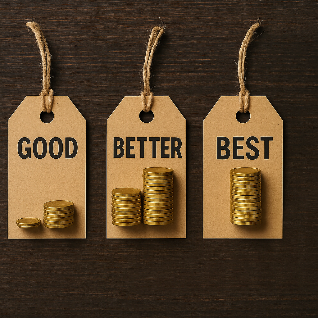 The Power of Good, Better, Best Pricing